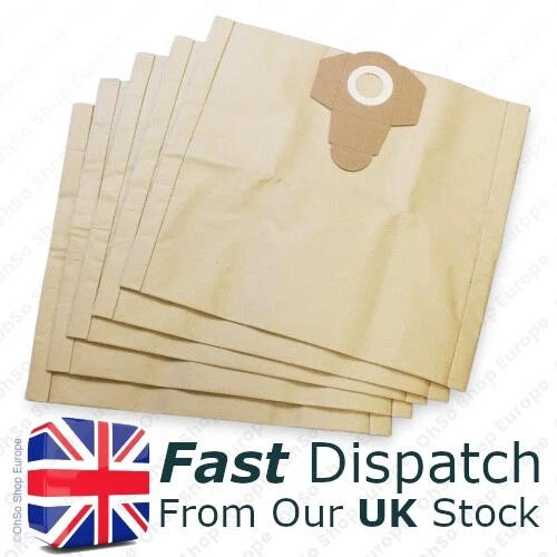 Sacchetti Filtro Carta Einhell Originali - 10 Litri, Confezione Da 5 Pezzi, Per Aspiratori E Lavori