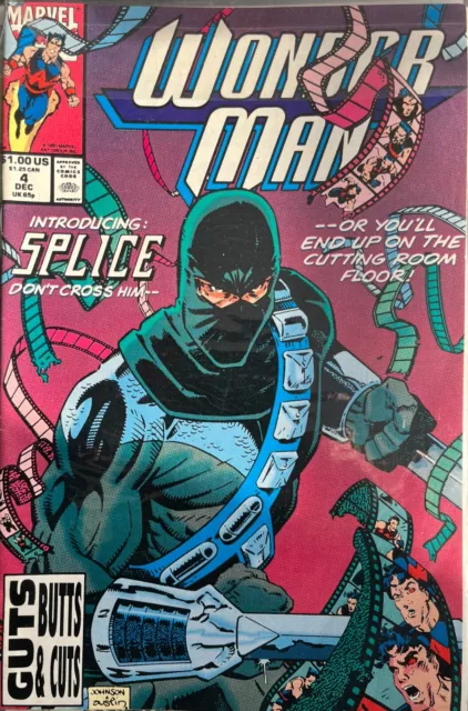 Wonder Man #4 • KEY 1st Appearance Of Splice! (1991 Marvel Comic Book