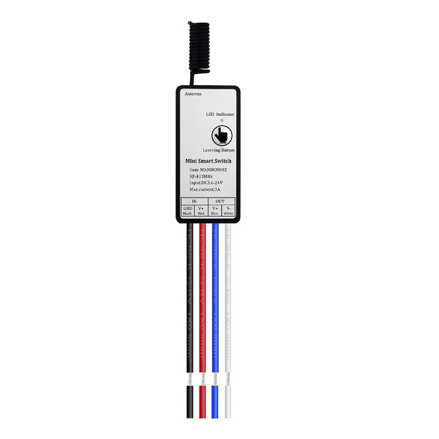 Mini telecomando wireless RF modulo ricevitore interruttore luce 1527 codifica A