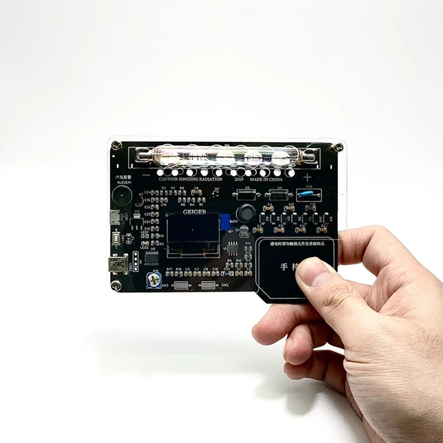 Radiazione Tester Rilevatore Fai Geiger Contatore di Qualità Con Oled Display