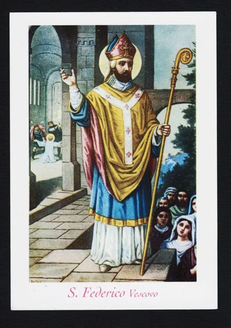Santino Holy Card Image Pieuse  Heiligenbild  S. Ferderico Vescovo
