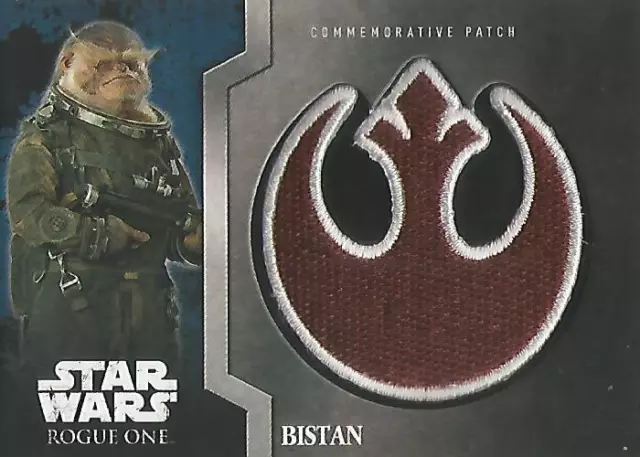 Star Wars Rogue One Mission Briefing - #11 "Bistan" Patch Card