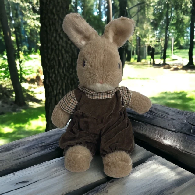 RARE SHOWA RETRO Oike Bunny Rabbit Plush Vintage Brown Stuffed Animal