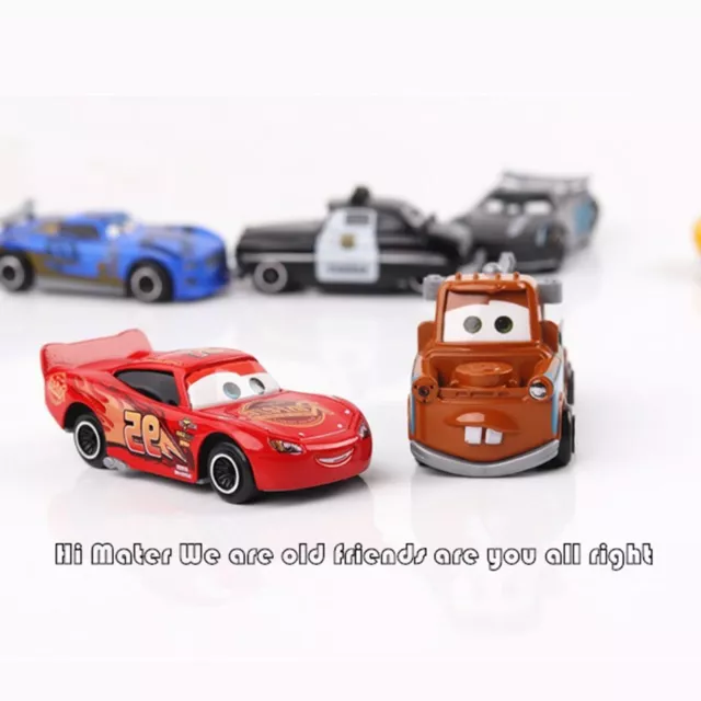 7 Pcs Disneys Pixar Cars 2 Lightning McQueen Racer Car Truck Kids Toy Gift Set 3