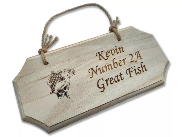 Personalised Wooden sign plaque gift bespoke made laser engraved