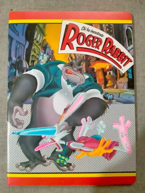 Quaderno Roger Rabbit  Righe 3° Elementare Notebook Nuovo Vintage Anni '87 1