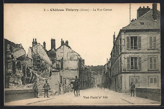 Carte Postale Ancienne Château-Thierry, Rue Carnot, Collection