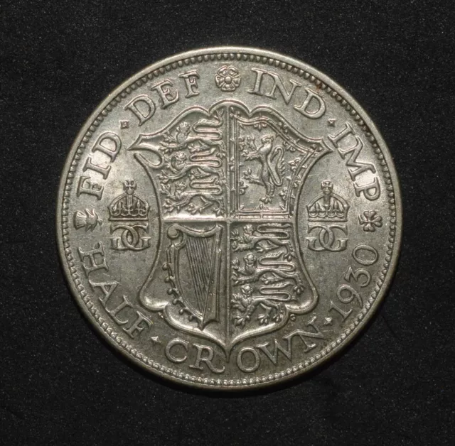 George V. 1930 Half Crown. Very High Grade. Rare (1)