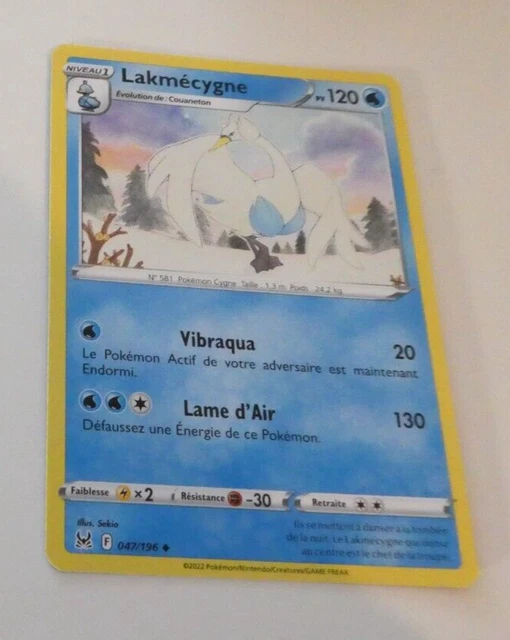 Pokemon Origine Perdue Francaise Card Carte Lakmecygne 047/196 Vf Fr Jcc Neuf