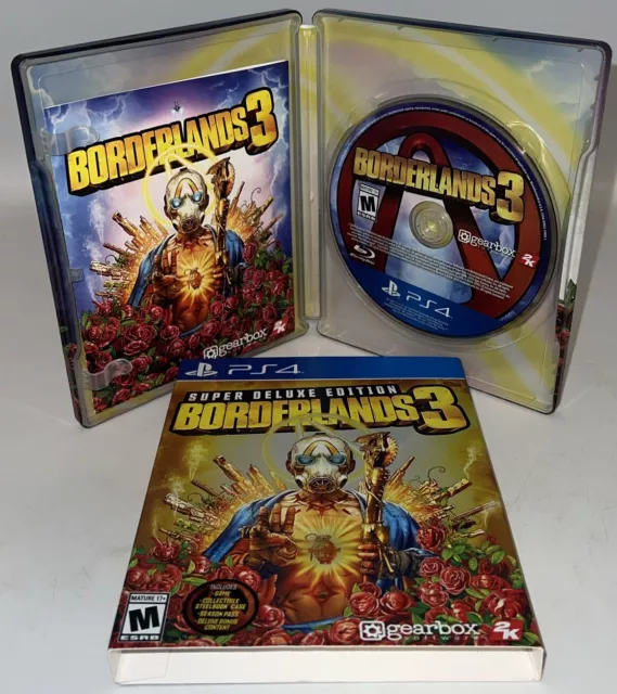 Borderlands 3 Super Deluxe Edition (PS4 PlayStation PS4) Complete CIB Steelbook