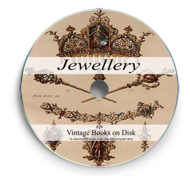 205 Antique Jewellery Books on DVD Necklace Brooch Ring Jewellers Art Guides 29