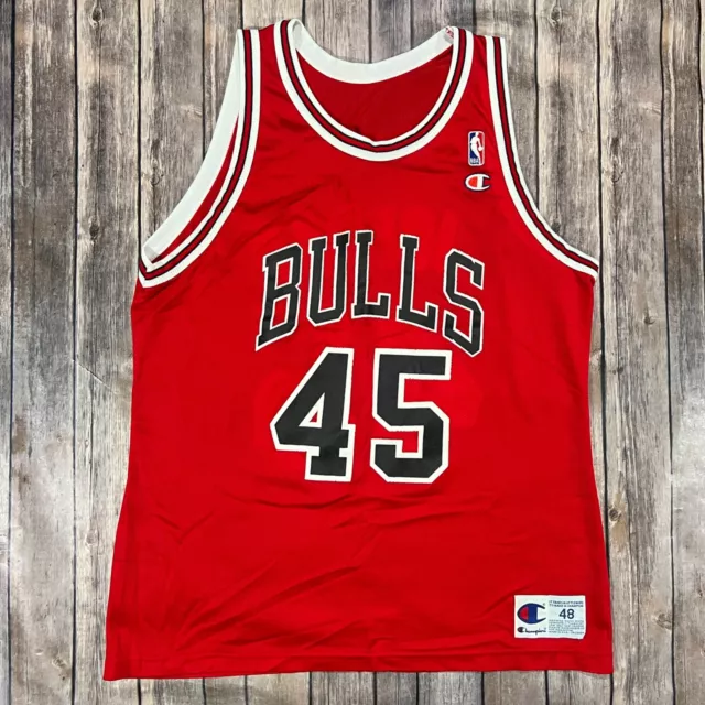 Basketball 90s Champion Chicago Bulls Michael Jordan #45 Home Jersey S – Rare_Wear_Attire