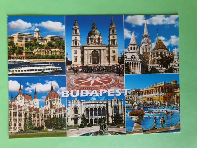 Carte Postale de Hongrie GF 2011 Budapest vues divers