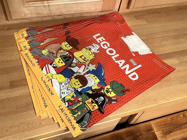 Legoland FAVOR BAGS (10) ~ Birthday Party Supplies Treat Loot Goody Kids LEGO!