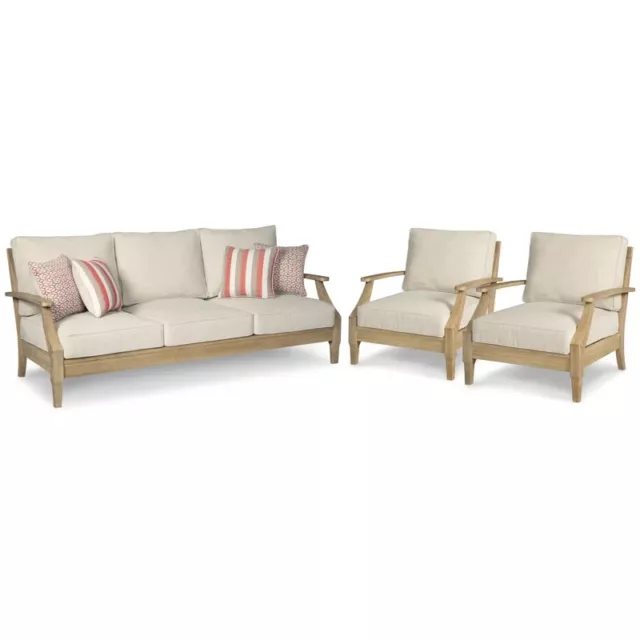 Clare View Eucalyptus Outdoor Patio Sofa