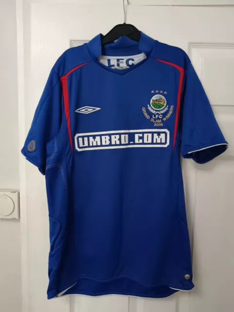 Linfield FC 2006 Commerative Grand Slam Home Shirt Size Small Norther Ireland