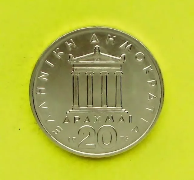 Griechenland     20 Drachmen 1976     # 08/20