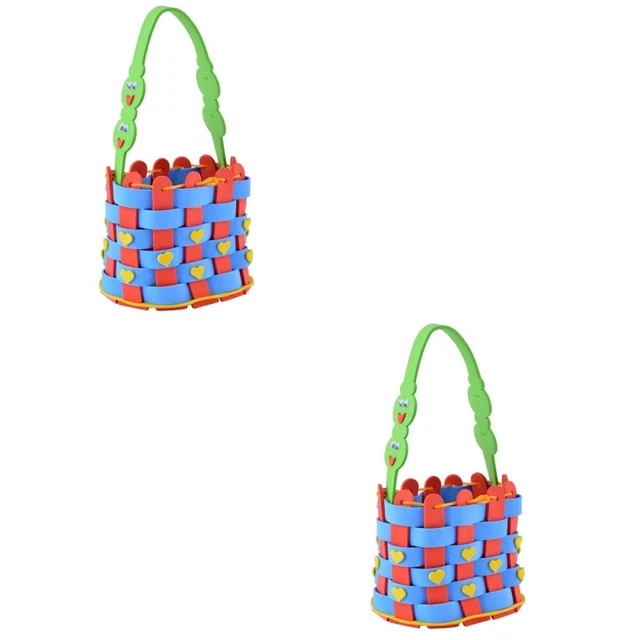 8 Sets Kids Crafts Material DIY Basket Weaving Supplies Basket Making Material