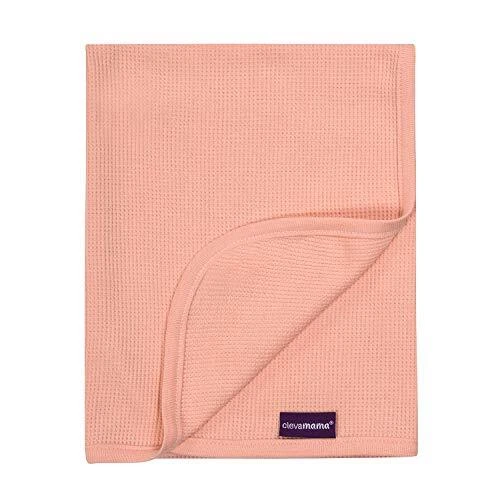 ClevaMama Couverture en Coton Gaze Gaufrée Nid d'Abeille pour Nouveau-Né et B...