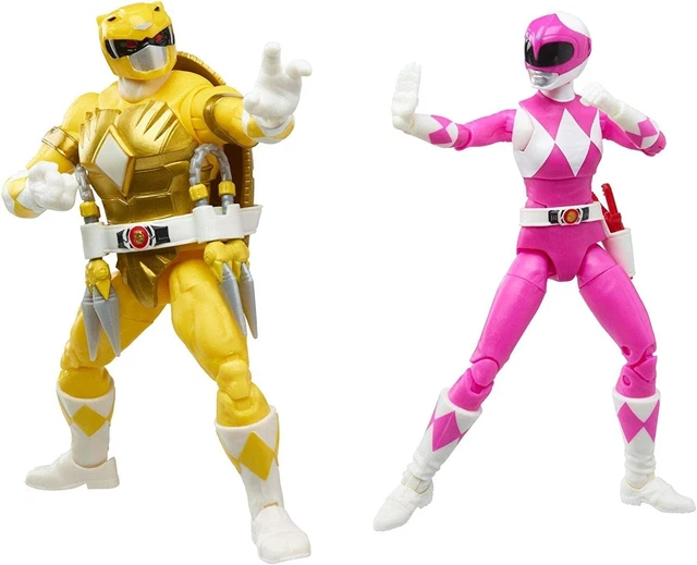 Hasbro Power Rangers TMNT Mike and April Yellow and Pink  Action Figures
