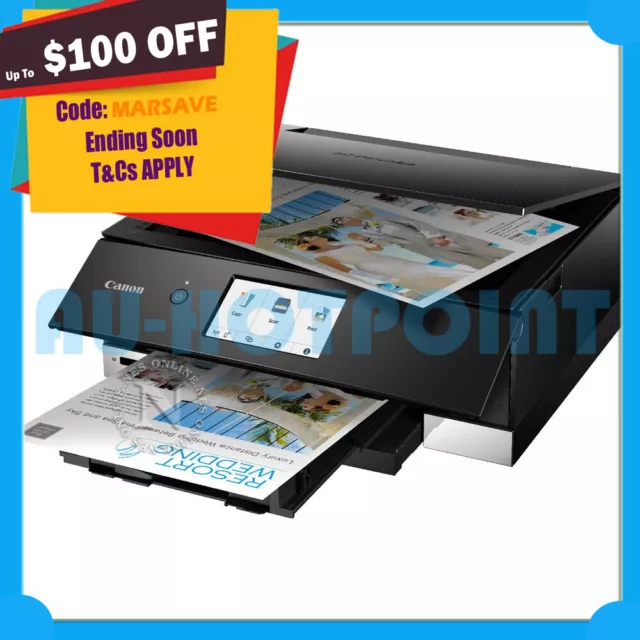 *Ex-Demo* Canon TS8360 3-in-1 A4 Inkjet Wi-Fi Printer+Rear Feed+SD Card Reader
