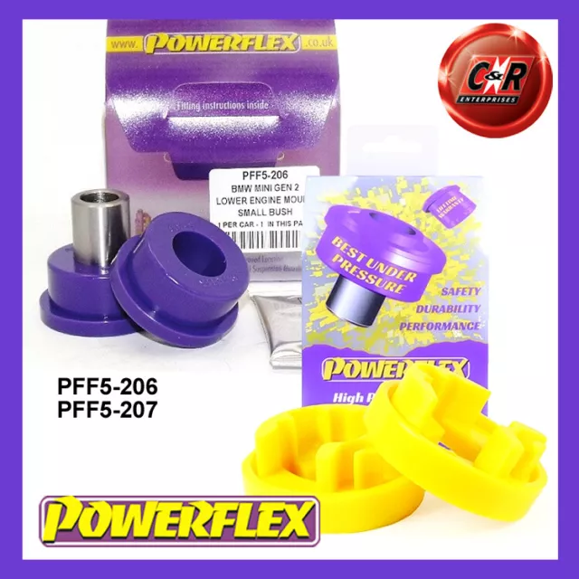 Powerflex Lowr EngMnt Sml Bush & Large Insert For Mini Gen2 06-13 PFF5-206 / 207