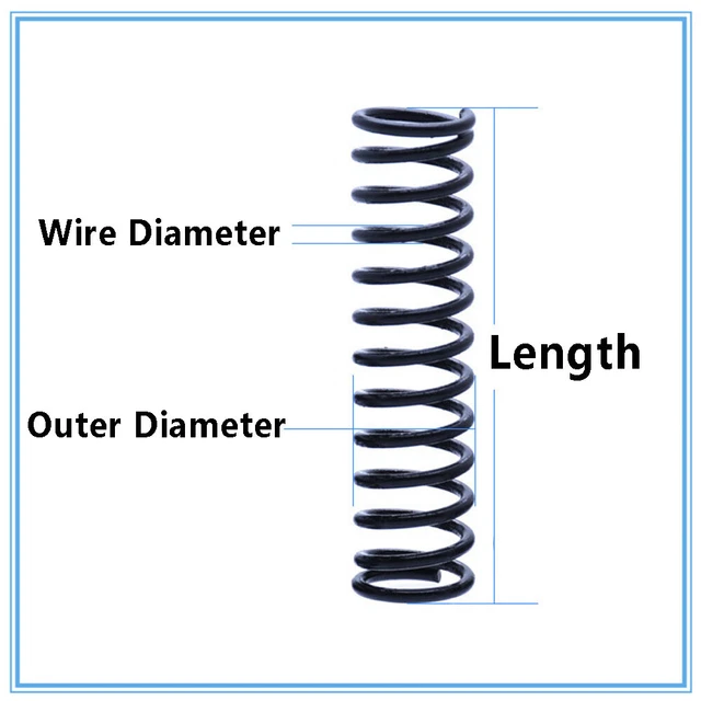 3MM WIRE DIA Spring Steel Compression Springs Dia 16-25mm Length 20 ...