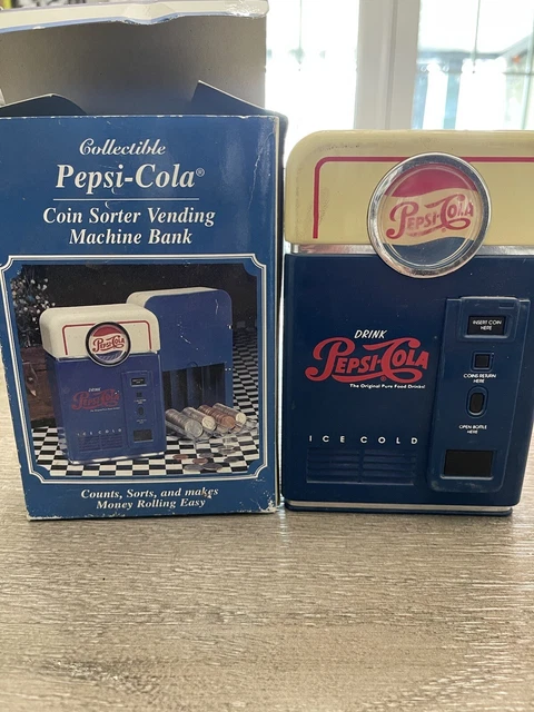 Pepsi Cola Coin Sorter Bank W/Original Box & Packaging 1996 Vintage