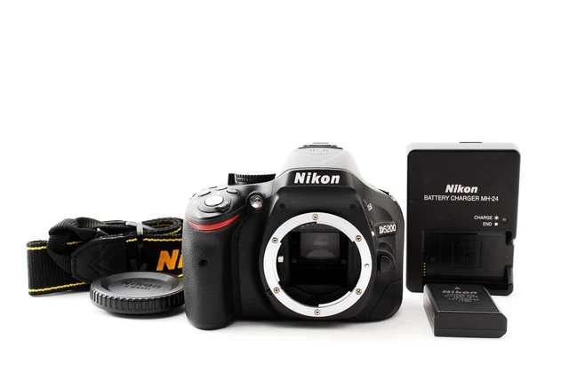 Nikon D D5200 24.1MP Digital SLR Camera - Black (Body Only)