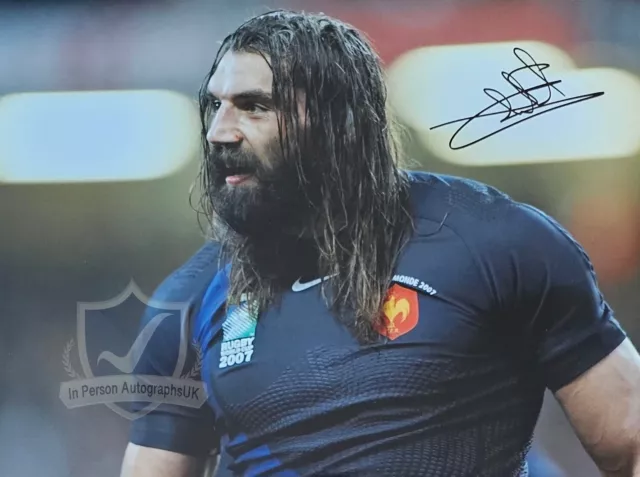 Sebastian Chabel FRANCE RUGBY Signed 16x12 Photo OnlineCOA AFTAL