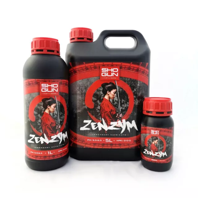 New Shogun Zenzym 250ml , 1 Litre , 5 Litre Plant Nutrient