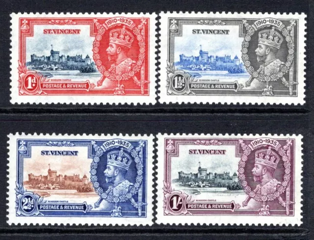 St. Vincent KGV 1935 Silver Jubilee Set SG142-145 M/Mint