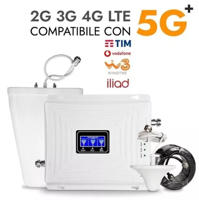 Kit Répéteur Amplificateur Signal Cellulaire Tri-Banda Gsm Umts 2g 3g LTE 4g