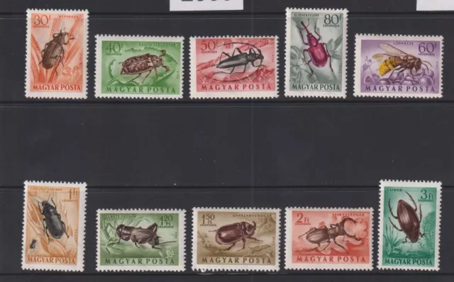 HUNGARY - 1954 Beetles - Michel 1354/63 MNH (2900)