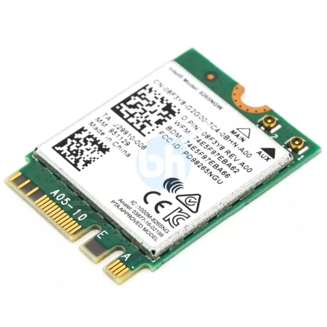 Genuine Intel 8265NGW Dual Band Wireless-AC Bluetooth 4.2 WiFi Card