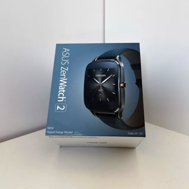 Asus ZenWatch 2 (WI501Q) Smartwatch Silber mit Lederarmband