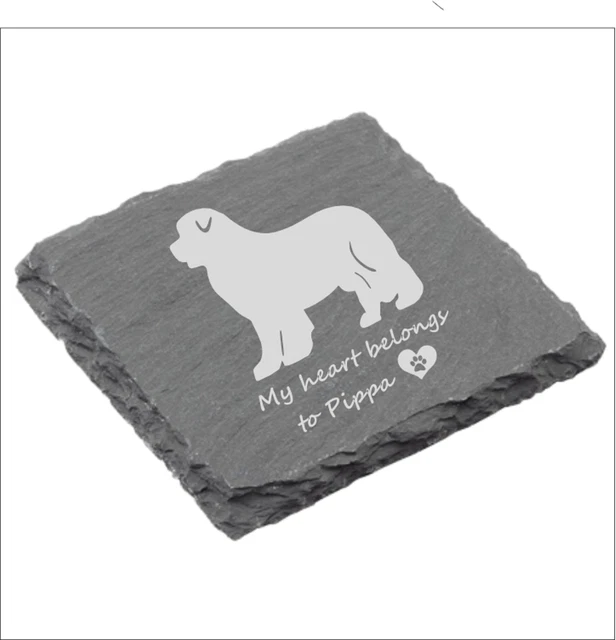 Newfoundland dog coaster set of 4
