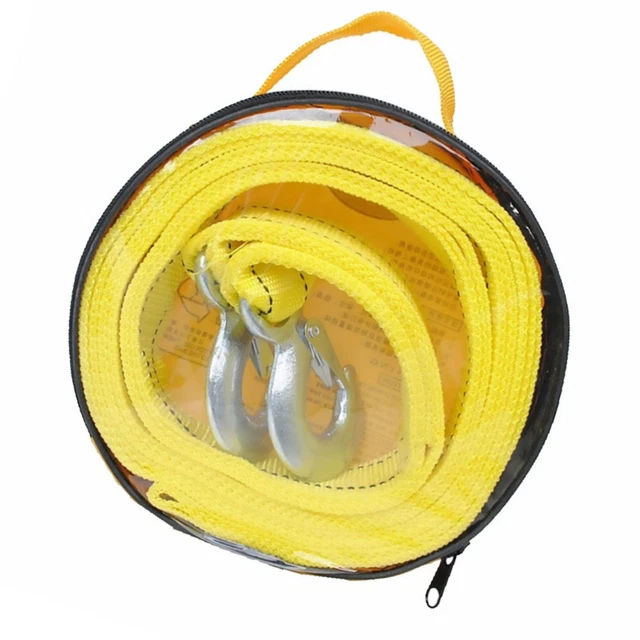 Sangle Treuil Remorque Bateau 3500 Lb 7.5m - Corde Remorquage Robuste Pour SUV, Jetski, Voiture Avec Crochet Galvanisé