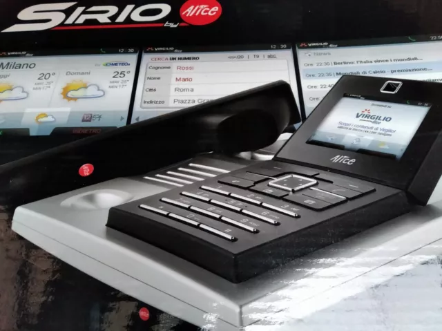 Videotelefono Originale Telecom Sirio Alice Telefono Fisso Vivavoce Rubrica