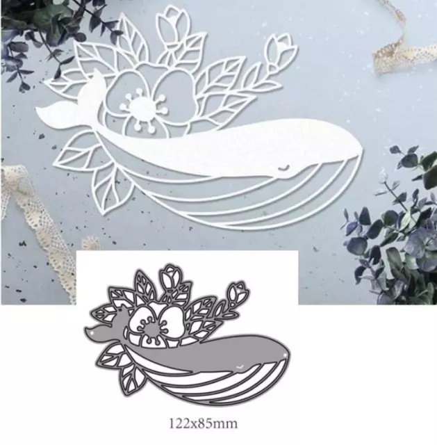 Metal Cutting Dies Cut Animal Whale Decoration Scrapbook Paper Craft Punch DIY