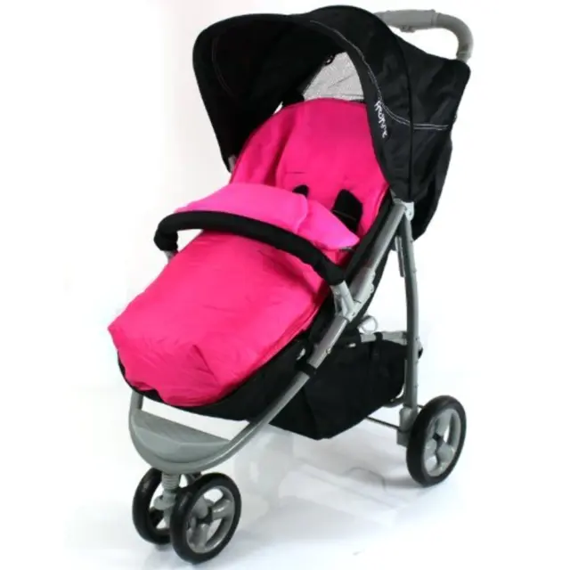 Deluxe 2 In 1 Footmuff For Petite Star Zia Pink