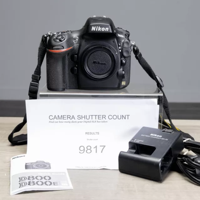 Exc+ Nikon D800E 36.3MP Full Frame DSLR Low Shutter Count Tested/Guaranteed