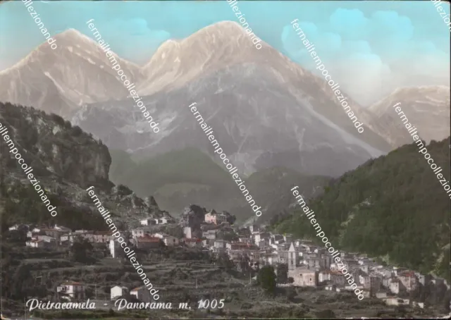 bs739 cartolina pietracamela panorama provincia di teramo abruzzo