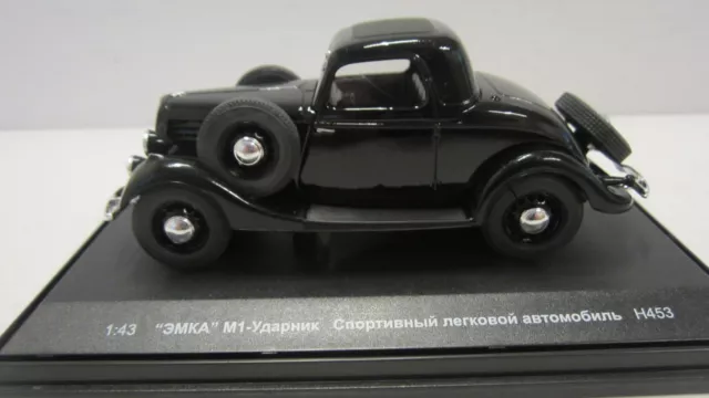 Automodell 1:43 (Seltenes), GAZ-M1 "Udarnik", USSR, Nasch Avtoprom, OVP, Box.