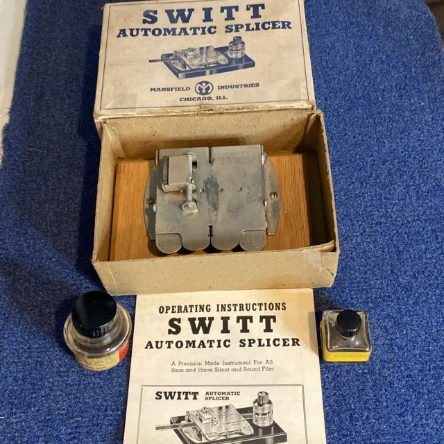 Vintage Swift Automatic Splicer  8 & 16 MM -   Mansfield Industries  Chicago, Il