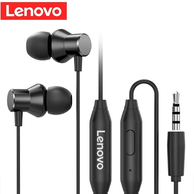 Ecouteurs oreillettes intra auriculaires filaires casque LENOVO HF130 smartphone