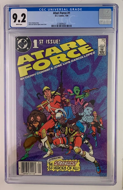 Atari Force 1 CGC 9.2 Jose Luis Garcialopez cover & art