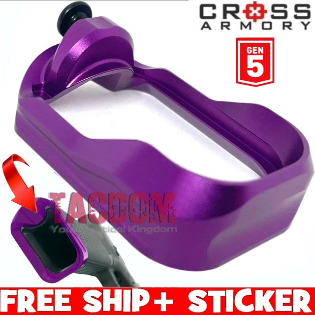 Cross Armory PURPLE for GL0CK 43 43X 48 EXTENDED Slide Lock EASY TAKE DOWN LEVER Cross Armory PURPLE for GL0CK 43 43X 48 EXTENDED Slide Lock EASY TAKE DOWN LEVER