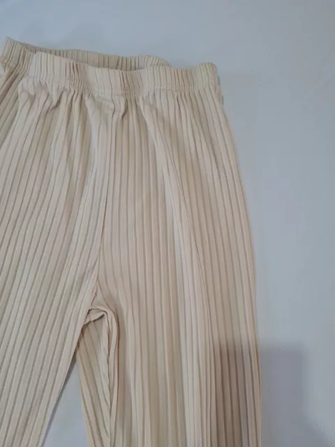 Girls Trousers Patpat Age 10-11 Elastic Waist Cream 13640 3