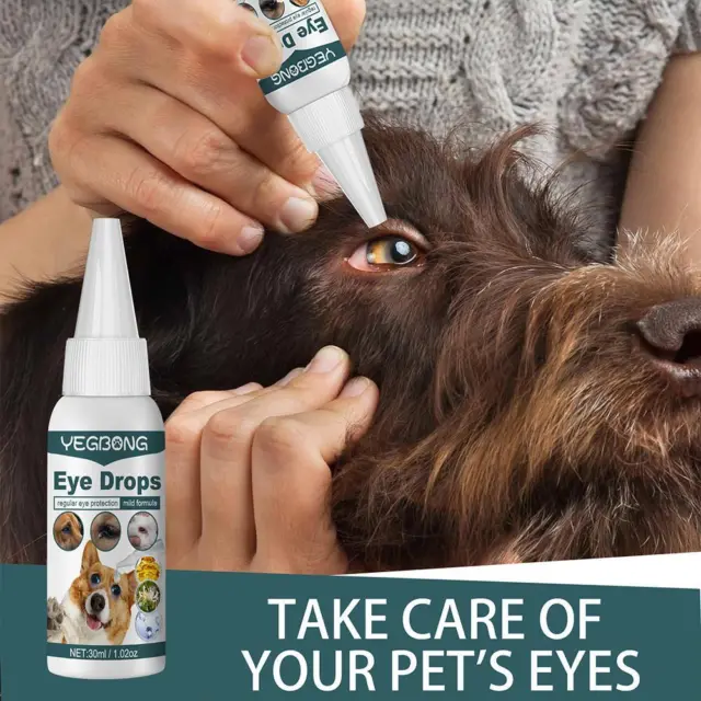 1/2/3X Pet Eye Drops Cats And Dogs To Remove Tear Marks Eye Relieve I9O1